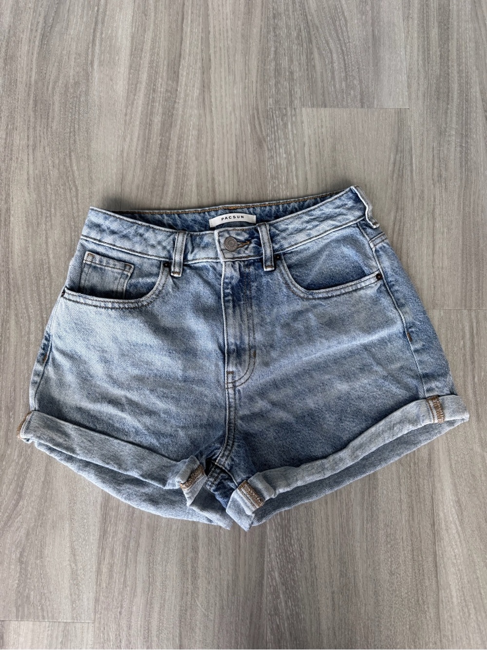 Pacsun Mom Short Denim Jean Shorts Blue Waist 26 Like New